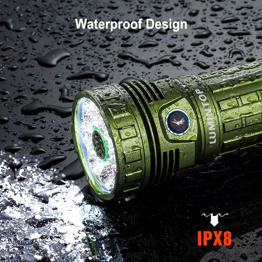 LUMINTOP MACH 6.0 EDC LED-Taschenlampe mit USB Typ C, wiederaufladbar, 30000 Lumen, mit Lüfter und LED-Anzeige - Bild 5
