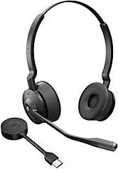 Jabra Engage 55 Stereo DECT Headset mit USB-C-Adapter in Schwarz, kompatibel mit MS Teams - Bild 1