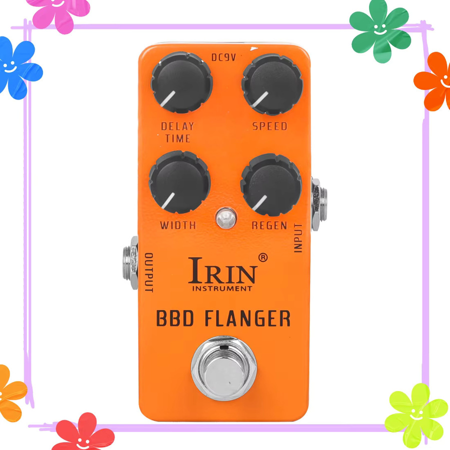 IRIN BBD Flanger E-Gitarren-Effektpedal RS-08 in Orange mit True Bypass - Bild 2