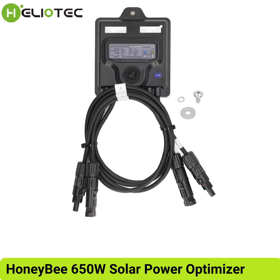HoneyBee 650 W Photovoltaik-Solarstromer-Optimierer mit MPPT-Tracking auf Komponentenebene und Echtzeitüberwachung in Schwarz - Bild 2