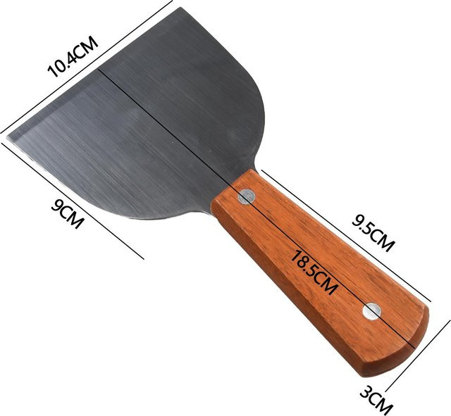 Yiran Furniture Grillwender aus Edelstahl mit Holzgriff in Grau - Bild 1