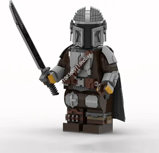 Star Battle The Mandalorian Mega Figure Helm, Bausteine, MOC Modell - Bild 1