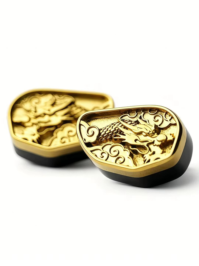 Tangzu Li Zhi Imperial Dragon Diamond Diaphragm Flagship In-Ear Monitor IEM in Gold - Bild 1