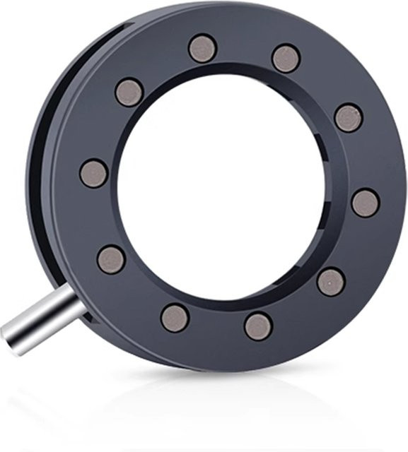 VBNM Manueller Zoom-Kondensator mit optischer Iris-Membran und 10 Klingen für Kamera-Mikroskop-Adapter, Schwarz, Einstellbare Blende 1–12 mm - Bild 1