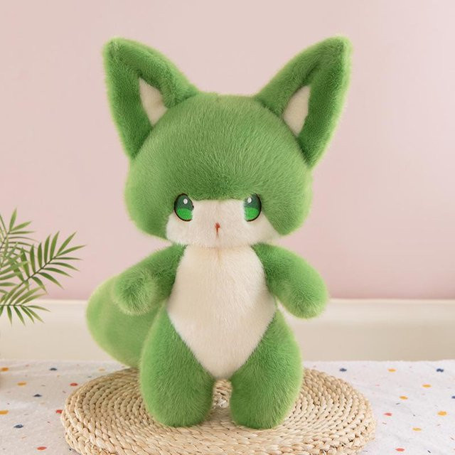 Elfenfuchs Plüschtier, grün, 40cm - Bild 1
