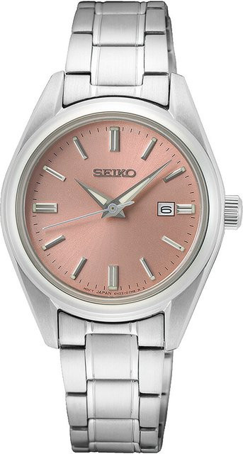 Seiko Armbanduhr, Quarz, Edelstahl, Pink, 30 mm, Damen - Bild 1