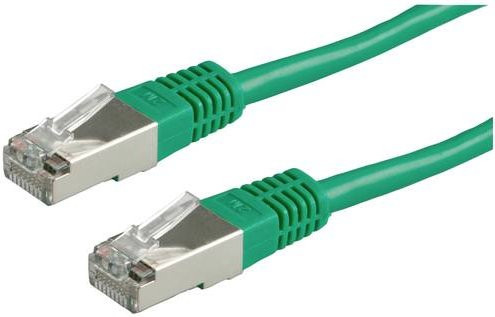 Value RJ45 Patchkabel CAT 6 S/FTP Ethernet LAN Kabel Grün, Länge: 10,00 m - Bild 1