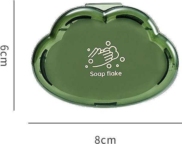 Fancy Homeware Einwegseifenpapier Wolkenform, 50 Stück, Grün, Unisex - Bild 1