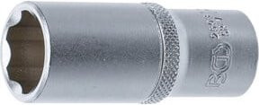 BGS Steckschlüssel-Einsatz Super Lock tief mit 3/8 Zoll Antrieb und 18 mm Schlüsselweite in Silber - Bild 1