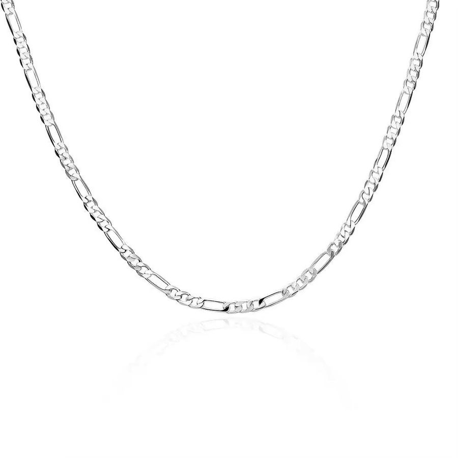 ALIZERO Halskette 925 Silber, Figaro, 40-75 cm, Unisex - Bild 5
