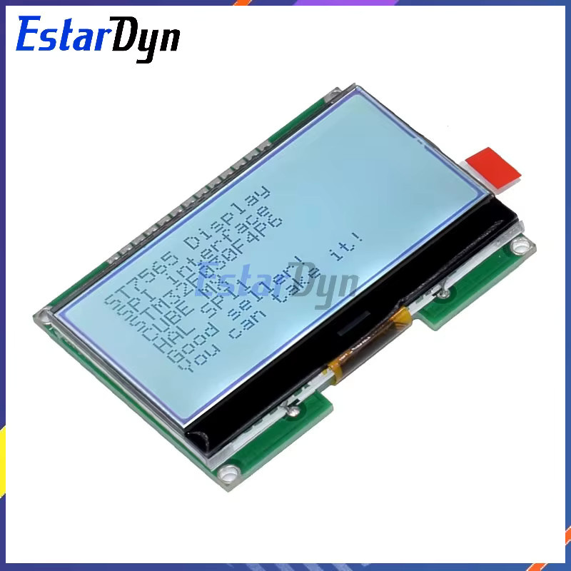 Estardyn LCD-Modul LCD12864-06D in Schwarz mit COG, Punktmatrix-Bildschirm, chinesischer Schrift und SPI-Schnittstelle - Bild 2