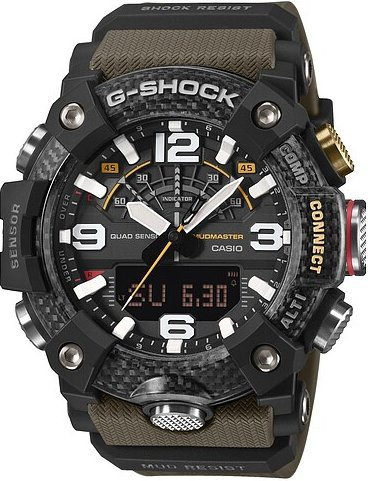 Casio G-Shock Armbanduhr, Analog-Digital, Quarz, Kunststoff, Schwarz, Herren - Bild 1