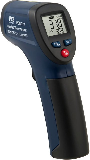 PCE Instruments Infrarotthermometer PCE-777N mit Laserpointer zur Messung der Oberflächentemperatur in Blau - Bild 1
