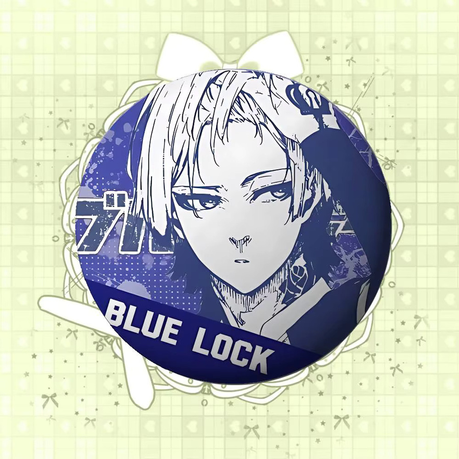 Brosche Anime Blues Locks, Metall-Emblem - Bild 5