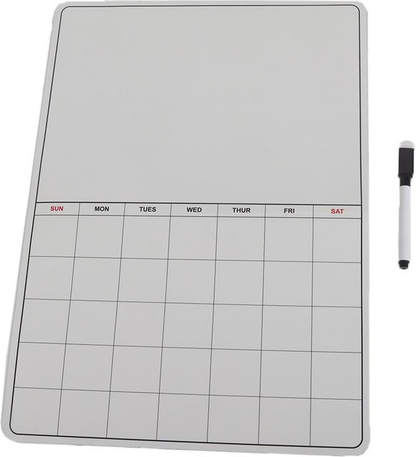 TOMTOP JMS Magnetischer Whiteboard Monatsplaner als Kühlschrank Kalender in Weiß - Bild 1