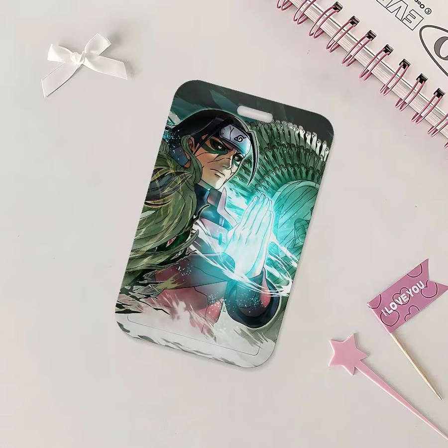 Naruto Hashirama Senju Ausweishalter mit Etui für Schule und Büro, Mehrfarbig - Bild 6