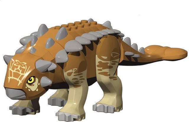 Wucifang Bags Brauner Ankylosaurus Baustein, Actionfigur, ab 6 Jahren - Bild 1