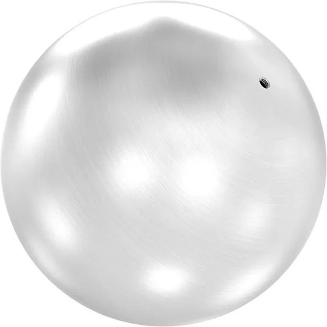 FeNau Hohlkugel aus Edelstahl in Silber mit Gewinde M10, Durchmesser: 25 cm - Bild 1