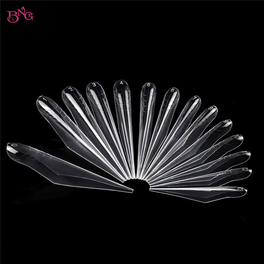 BNG Stiletto-Schmetterlingsflügel-Pfeilnagel, zwei Formen für Poly-Verlängerungsgel - Bild 3