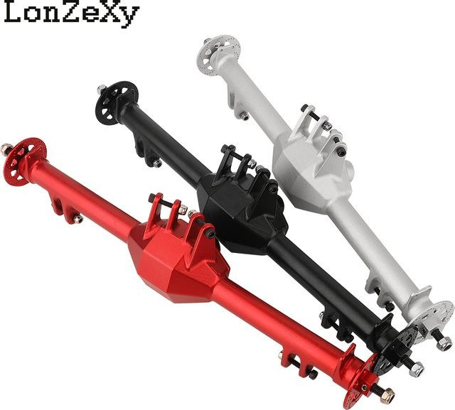 Losi Hinterachsgehäuse mit Wellen und Bremsscheibe, Metall, Zubehör - Bild 1