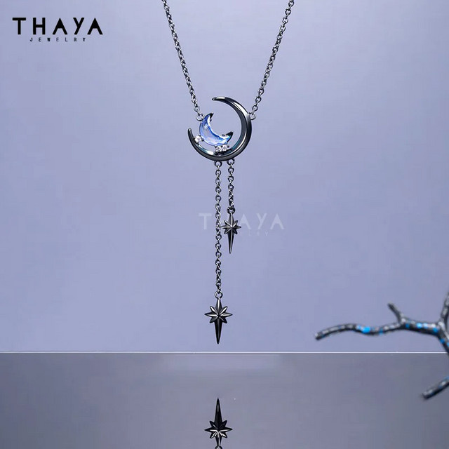 Thaya Halskette, Kristall, Vintage, Damen - Bild 1