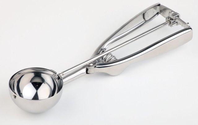 APS Eisportionierer aus Edelstahl in Silber, 0,05 l, Länge: 22 cm, Durchmesser: 5,5 cm - Bild 1