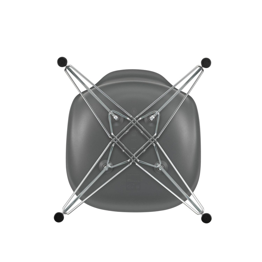 Vitra DSR Eames Plastic Side Chair aus Polypropylen in Schwarz matt - Bild 3