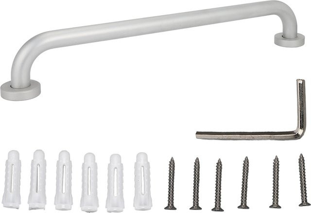 CosyHome Duschgriff aus Aluminium in Weiß Matt, rutschfester Haltegriff für Badezimmer und Dusche - Bild 1