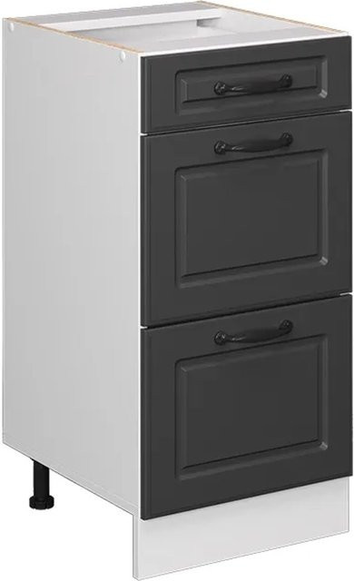 Vicco Küchenunterschrank R-Line Landhaus in Anthrazit und Weiß mit Schubladen, Breite: 40 cm - Bild 1