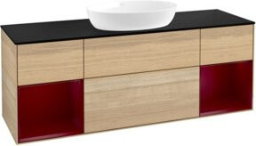 V&B Waschtischunterschrank Finion in Eiche lackiert, Breite: 160 cm, Tiefe: 50,1 cm, Höhe: 50,1 cm - Bild 1