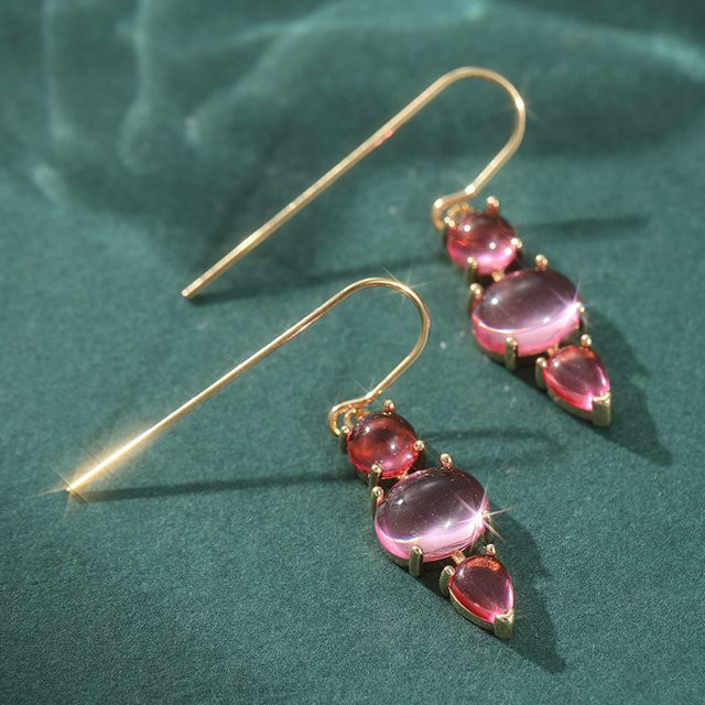 YoYo Hängeohrringe, Roségold, Zirkonia, Damen - Bild 1