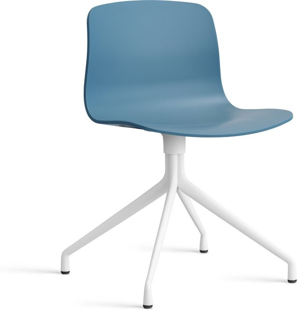 HAY About A Chair AAC 10 Drehstuhl aus Kunststoff in Blau Matt - Bild 1