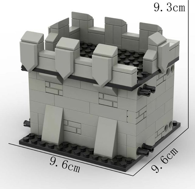 MOC Mittelalterliche Burg, Bausteine Set, ab 6 Jahren - Bild 1