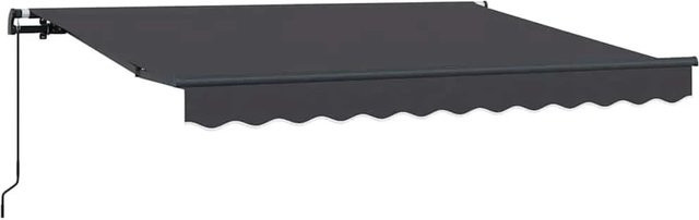 vidaXL Einziehbare Markise Anthrazit mit Aluminiumgestell B: 300 cm, H: 200 cm - Bild 1