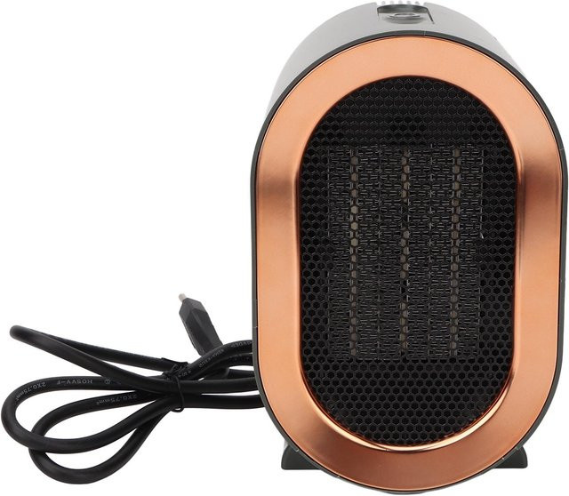 Neoglint Mini-Elektroheizer 1200W energieeffizienter PTC-Heizlüfter mit Thermostat und Kippschutz in Grün und Beige - Bild 1
