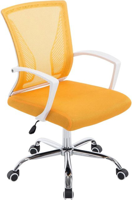 TPFLiving Bürostuhl Trail Two mit atmungsaktivem Netzbezug und Armlehnen in Gelb, B/T/H: 59,0 x 56,5 x 136,0 cm - Bild 1