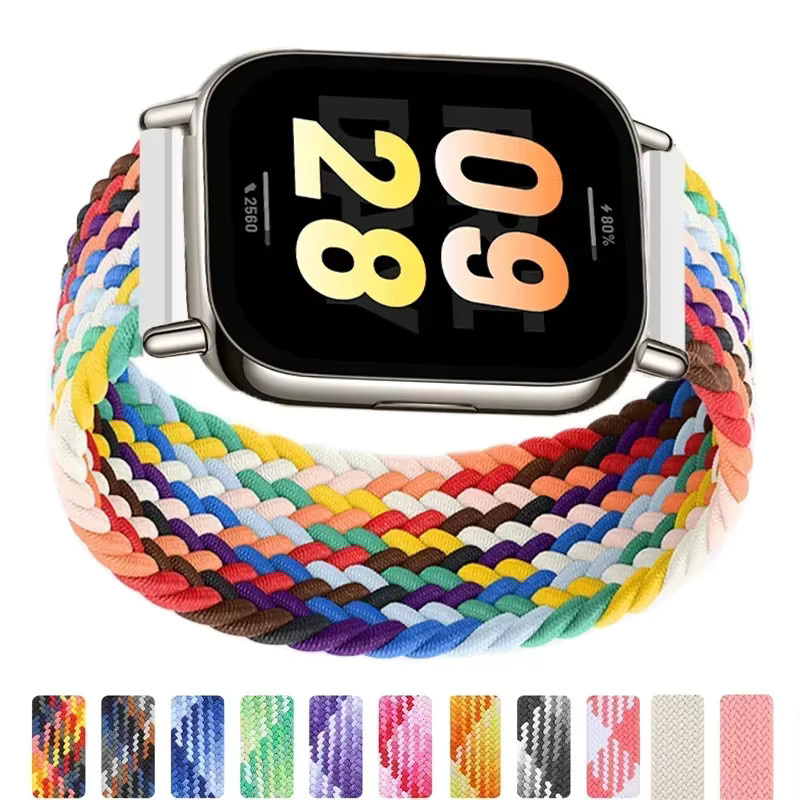 Uhrenarmband Nylon, geflochtenes Solo-Loop-Armband, 22 mm, Bunt, Unisex - Bild 3