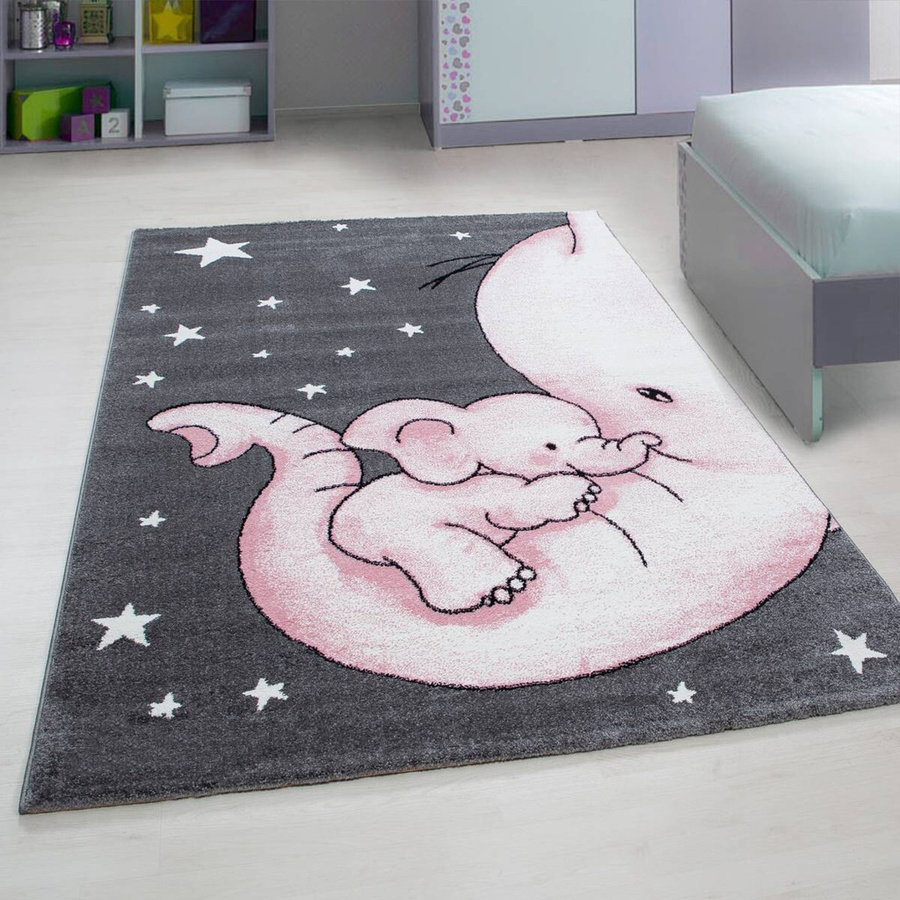 Ayyildiz Kinderteppich Kids in Pink und Grau, B/L: 80 x 150 cm - Bild 2