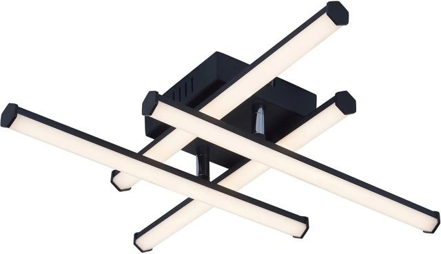 NETTLIFE LED Deckenleuchte Modern aus Metall in Schwarz, B: 44 cm - Bild 1