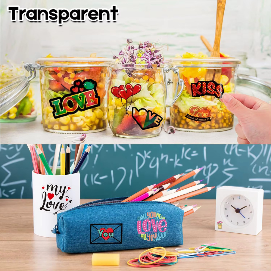 ESHANG Transparentes Vinyl Aufkleberpapier A4 für Tintenstrahldrucker, 100 % klares Kunststoffpapier für Scrapbooking und Dekoration - Bild 4