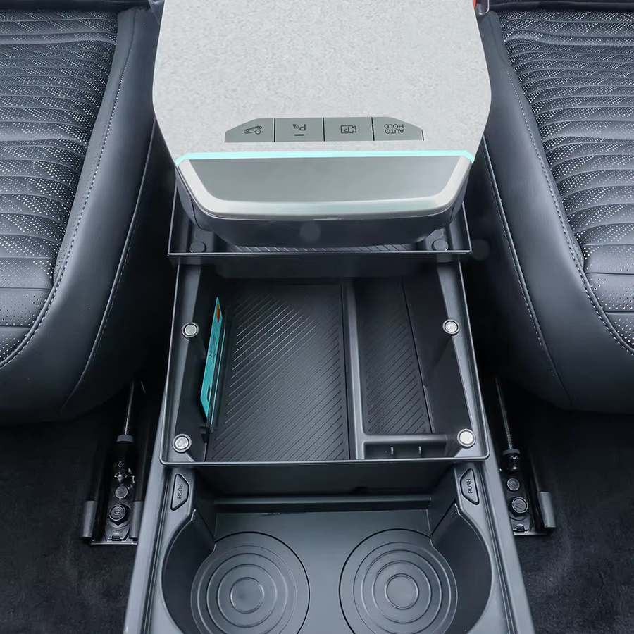 KIA EV4 Aufbewahrungsbox für den Innenraum, doppellagige zentrale Verkleidung aus ABS-Material, Schwarz, Linkslenker - Bild 5