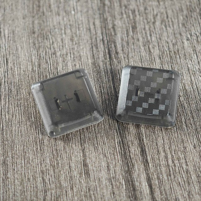 YMDK Ersatz-Tastenkappen DIY Grid Blank Black Backlit kompatibel mit Logitech G813 G815 G913 G915 G913 TKL G915 TKL Tastaturen in Schwarz - Bild 1