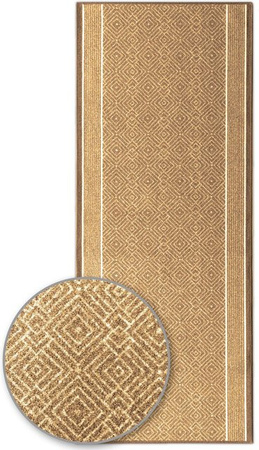 Karat homeliving Teppich-Läufer Olymp mit Rautenmuster in Beige auf Maß
