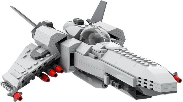 Gobricks Battlestar Galactica MOC Caprican Viper Konstruktionsbaustein-Set ab 14 Jahren - Bild 1