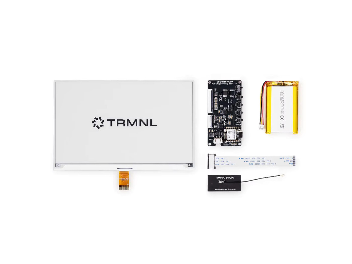 Seeed Studio TRMNL BYOD 7,5-Zoll OG E-Ink DIY-Kit mit monochromem Display, XIAO ESP32-S3 PLUS, Arduino und Home Assistant Unterstützung, Farbe: Weiß - Bild 3