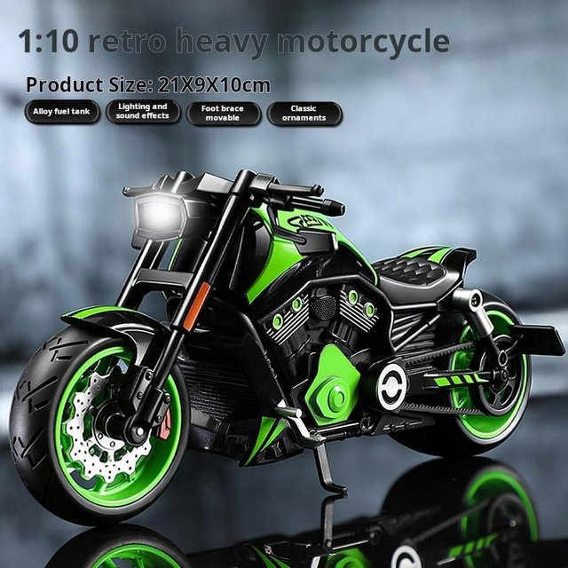 Linyi toy car Harley Night Rod Wolverine Cruiser, Straßenmotorrad, 1:10, ab 14 Jahren - Bild 1