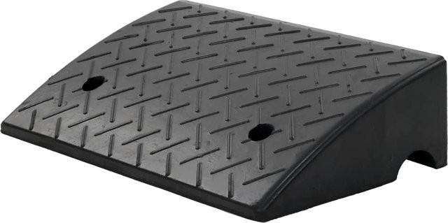 Vidaxl Bordsteinrampe aus Kunststoff in Schwarz, B/T/H: 50 x 32,5 x 14 cm - Bild 1