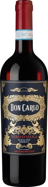 Don Carlo Appassimento Nero d'Avola Riserva, 2022, Rotwein, halbtrocken, 0,75 l - Bild 1