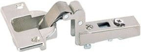 Hettich Intermat 9935 Spezial Dicktürscharnier einliegend vernickelt Silber - Bild 1