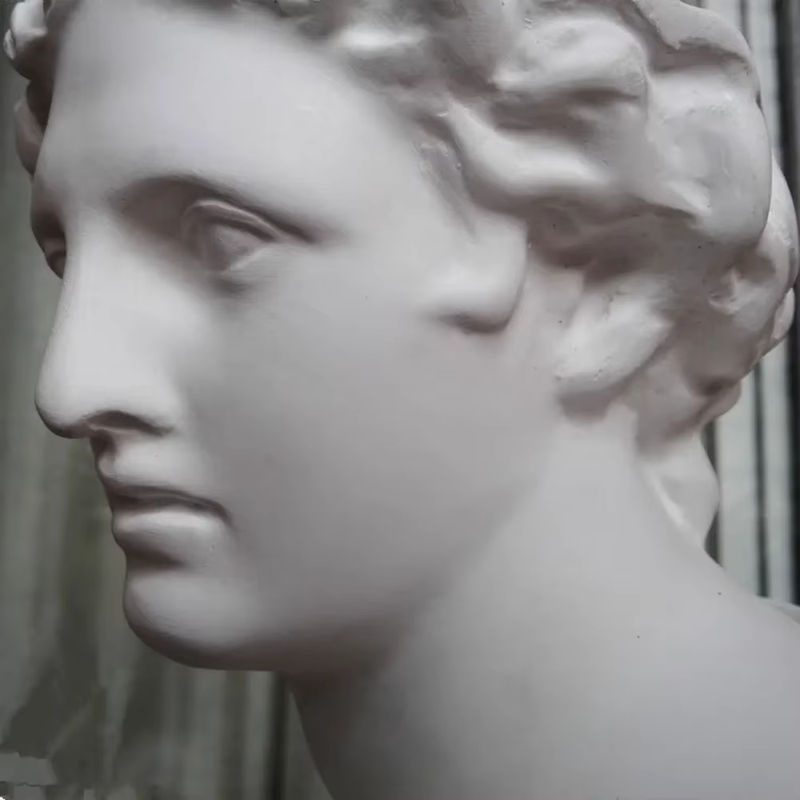 Ästhetische Skulptur aus Kunstharz im klassischen Design der griechischen Mythologie, weiße Deko-Figur für deine Wohnkultur - Bild 5
